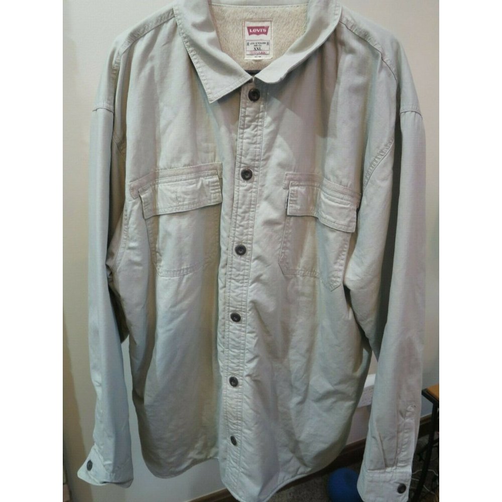 Levi Straus & Co Polyester Fleece Lined Tan Jacket